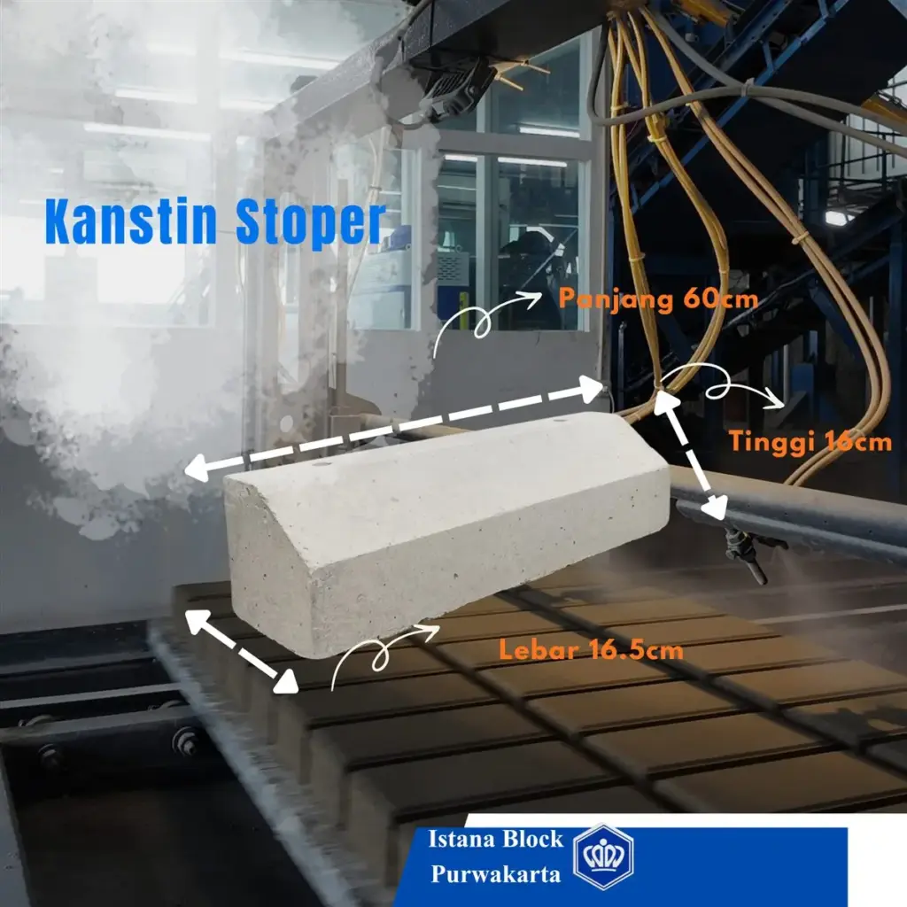 Kanstin stopper ban beton Istana Block Purwakarta