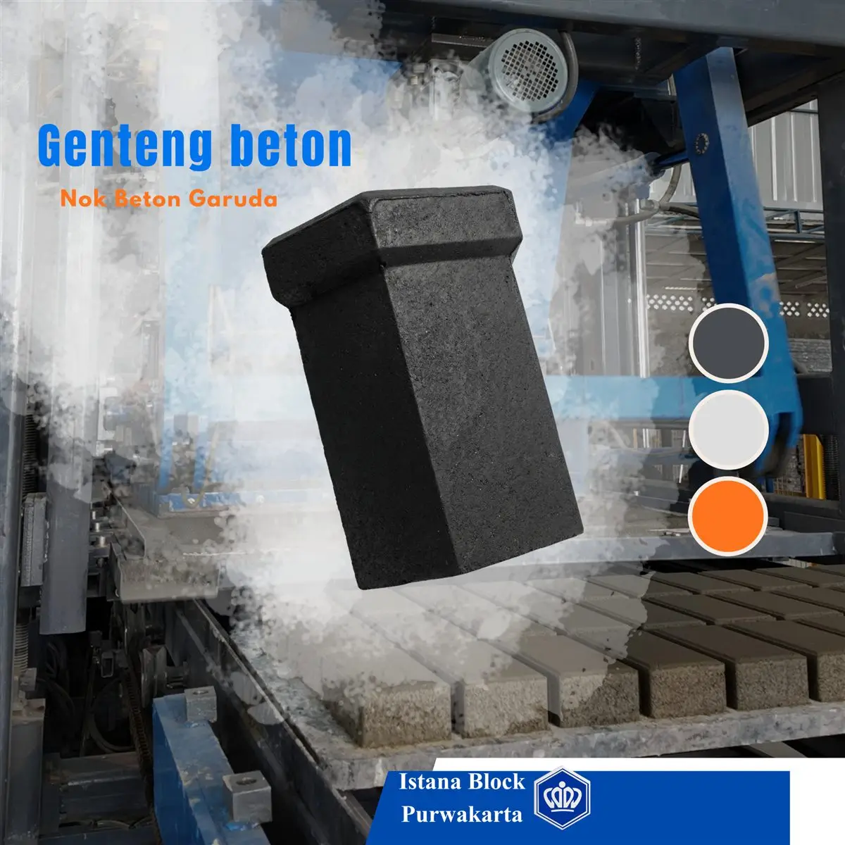 Nok genteng beton Garuda Istana Block Purwakarta