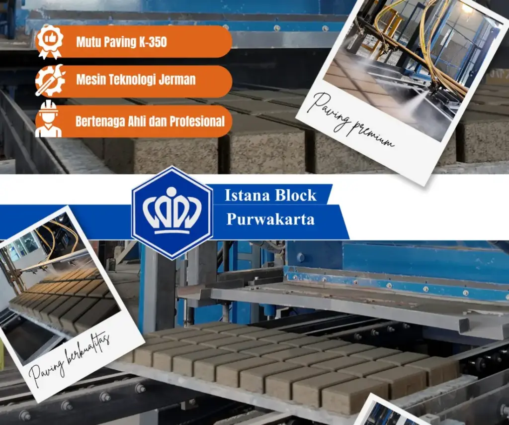 Stok paving block SNI dan mesin produksi Istana Block Purwakarta